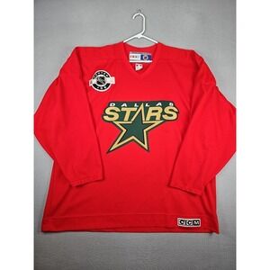 Vintage CCM Air Knit Dallas Stars Center Ice NHL Hockey Jersey Men's Size XXL